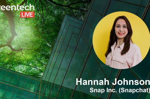 Greentech Live Congress with Hannah Johnson from Snapchat