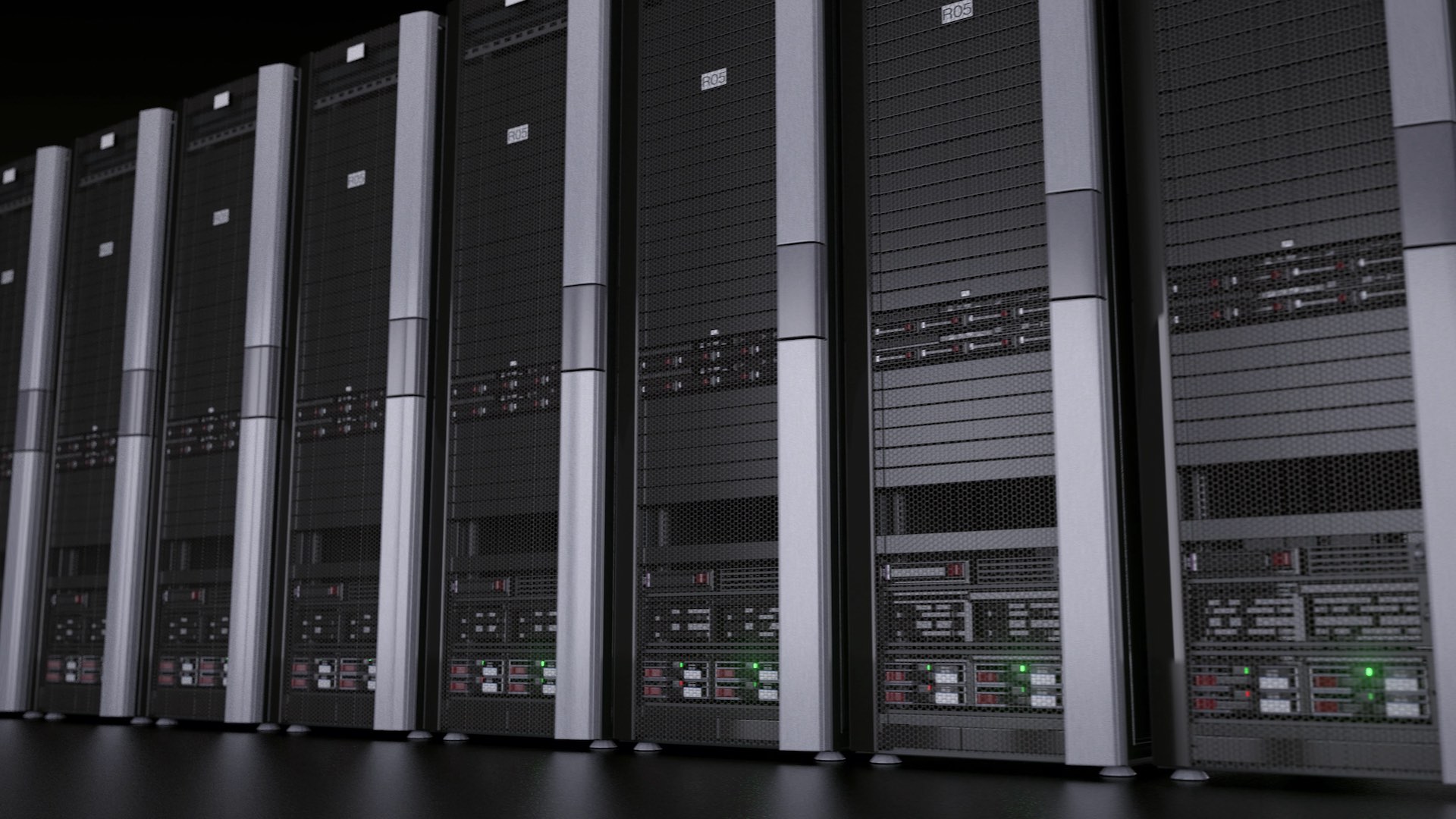 Blauer Engel Server - Rechenzentrum goes green. Foto- Envato